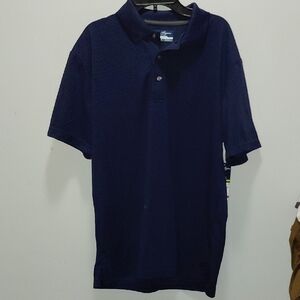 Ben Hogan Deep Blue Polo Shirt for Men NWT Medium